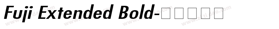 Fuji Extended Bold字体转换